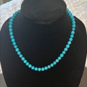 Vintage Stabilized Turquoise Bead Necklace